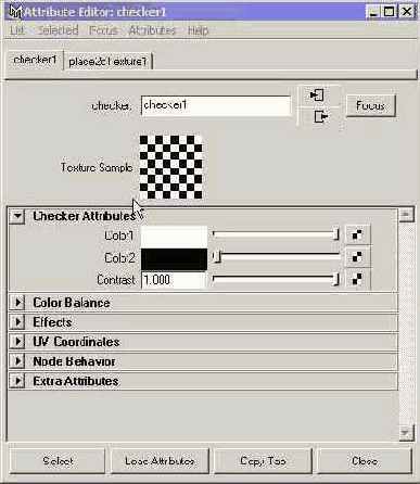  Checker Attribute    Attribute Editor